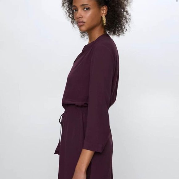 Aritzia Babaton Bennet Silk Red Dress - Picture 9 of 9